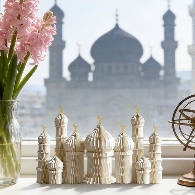 Ramadan Palace Figurine Ornament Ramadan Decorations  Zainah Ramadan Party Favors Eid Mubarak Home Decor