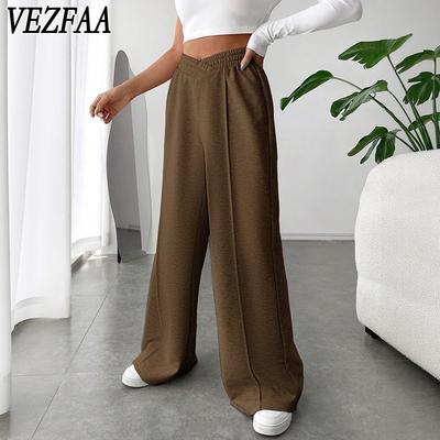 Kadın Modası Günlük Düz Renk Baskı Yüksek Bel Pantolon Pantolon ve Kapriler