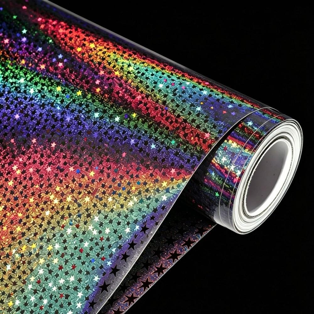 300cm Dárkový balicí papír DIY Řemesla Lesklý balicí papír Gradientní laserový balicí papír Dárky