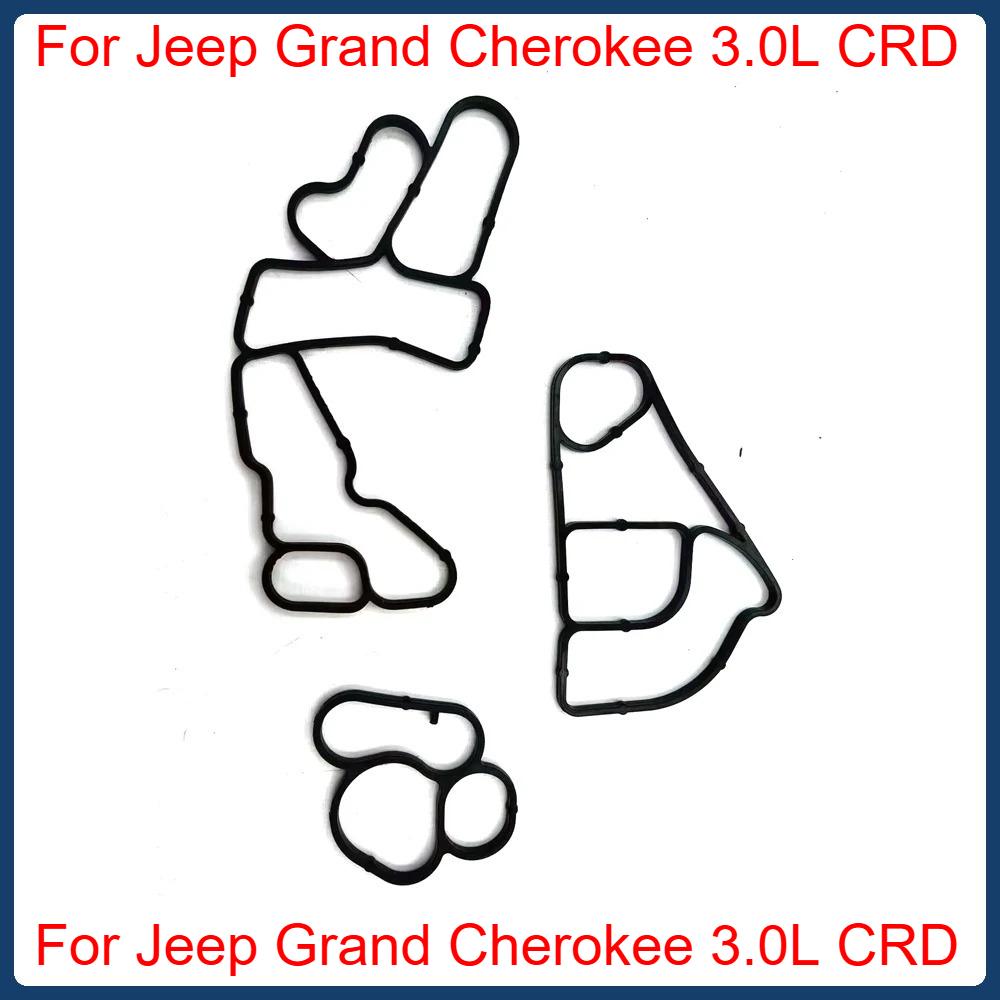 Oil Cooler Gasket Sealing Kit for Jeep Grand Cherokee 3.0L CRD 2011-2018 68211440AC 68148362AA 68211440AA