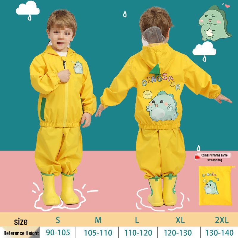 Personalized Children s Raincoat: Boys & Girls Split Waterproof Poncho for Kindergarten to Primary School, 2025 S