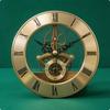 Openwork Clock Movement Visible Gears MechanicalStyle Easy To Read