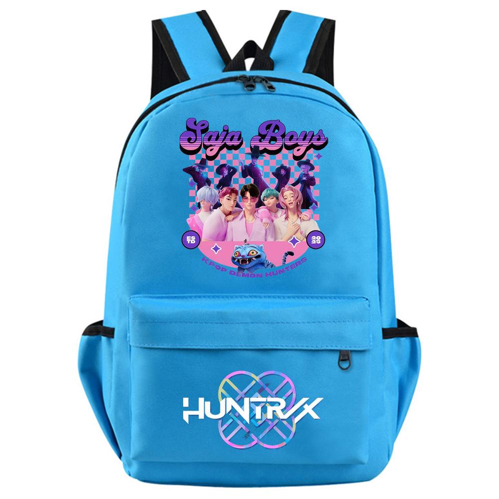 Anime K-Pop Demon Hunters Printed Backpack for Teenager Student Girl Boy Bookbag Schoolbag Women Large Capacity Waterproof Travel Bag Kid Gift