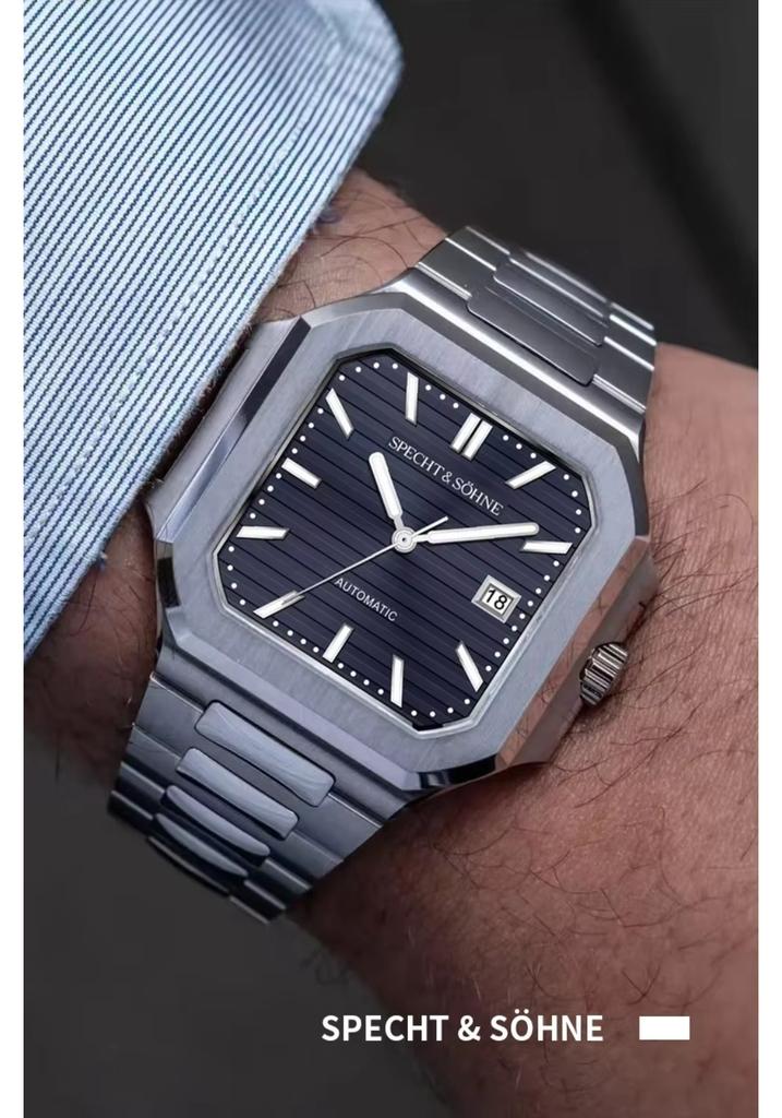 2026 Specht & Söhne New Fashion Luxury Cubic 5821 Mechanical Watch For Men Sapphire Crystal Automatic Watch 50M Waterproof 41MM