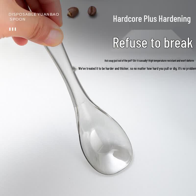 QW Food-Grade Disposable Plastic Spoons