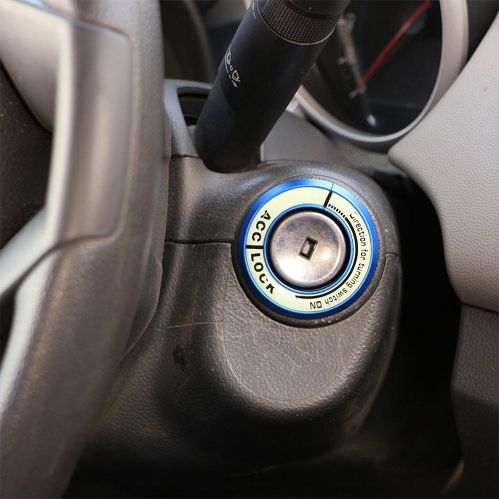 Engine Start Stop Button Trim Ring for Hyundai Solaris Accent Ix35 for Toyota RAV4 for Honda CRV Push Ignition Switch Cover