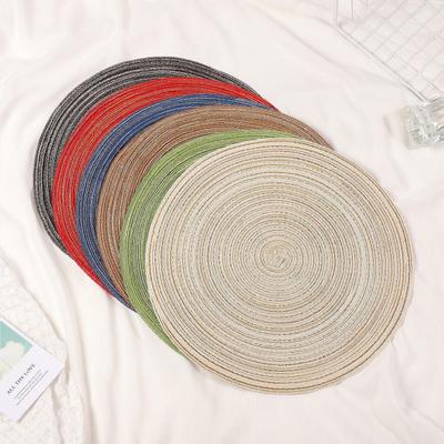 Heat-Resistant Placemat Non-Slip Table Mats for Dining Elegant Round Coasters for Home Kitchen Party Rustic Kitchen Decor