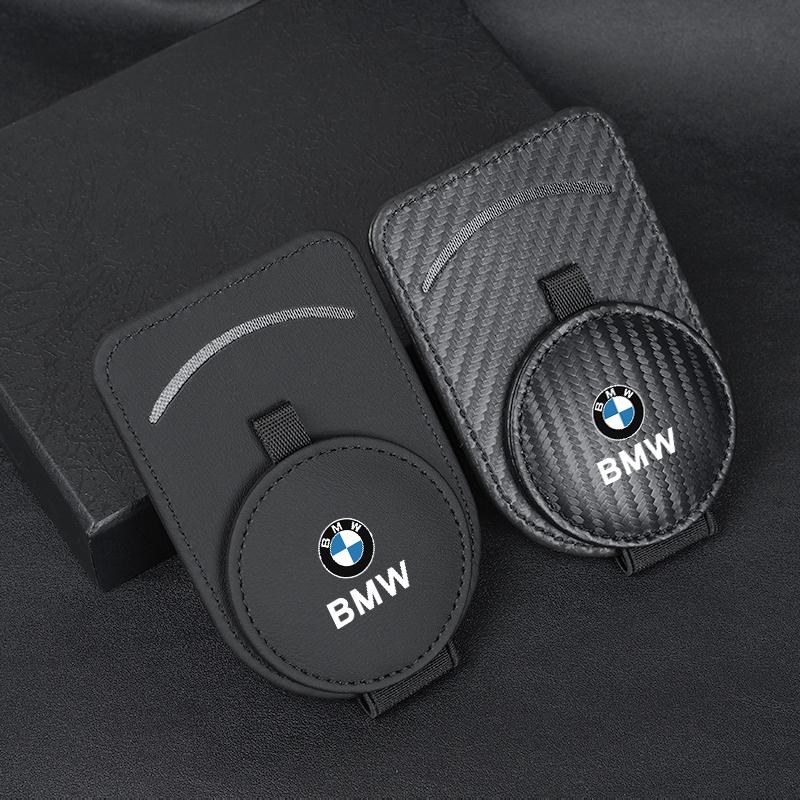 Car Sun Visor Glasses Holder Leather Eyeglasses Hanger Clip For BMW Performance E46 E60 E90 E39 E87 E36 E92 E70 E91 X3 X5 X1