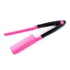 Fashion Beauty V Type Hair Straightener Comb DIY Salon Hairdressing Styling Tool