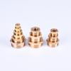 Brass Hex Bushing Reducer Pipe Fitting 1/8 1/4 3/8 1/2 3/4 F To M Threaded Reducing Copper Water Gas Adapter Coupler Connector