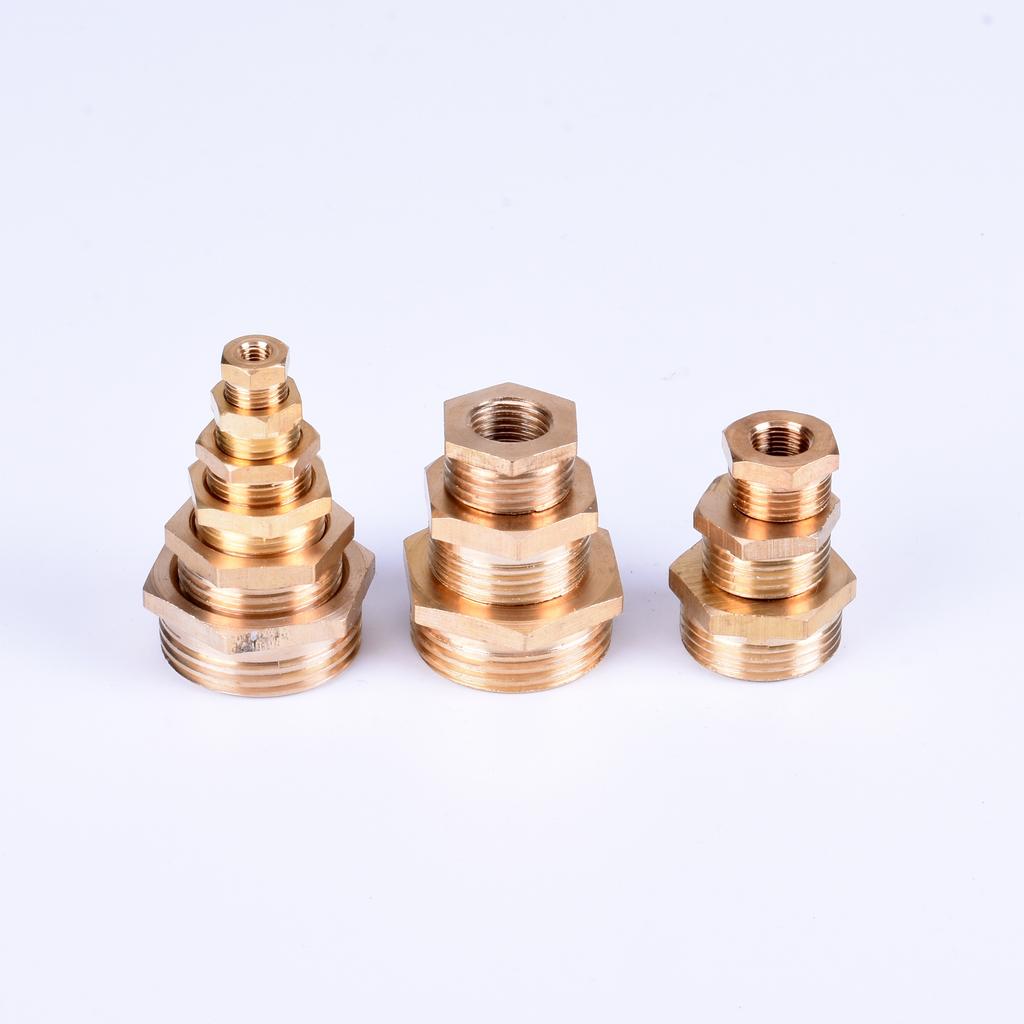 Brass Hex Bushing Reducer Pipe Fitting 1/8 1/4 3/8 1/2 3/4 F To M Threaded Reducing Copper Water Gas Adapter Coupler Connector