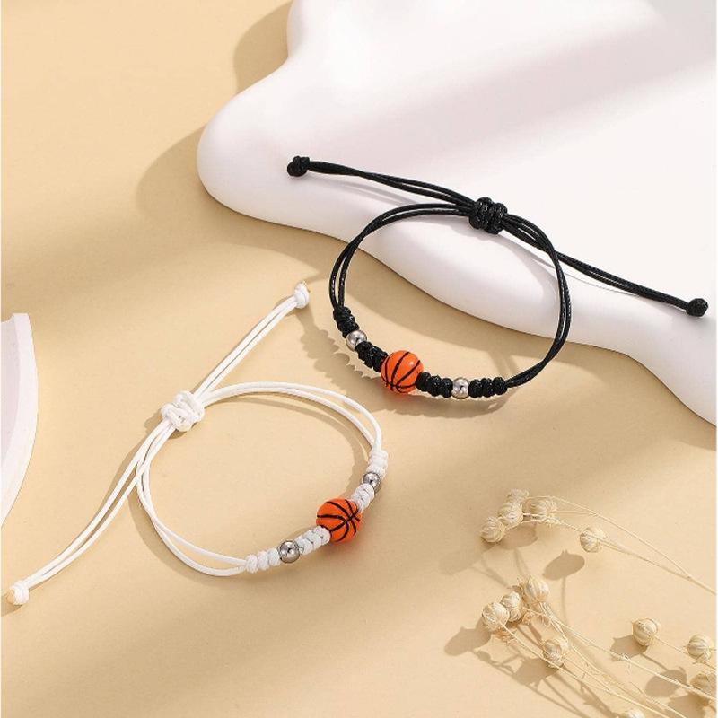 Yunjin hot-selling wax thread woven basketball bracelet team fan party gift bracelet spot