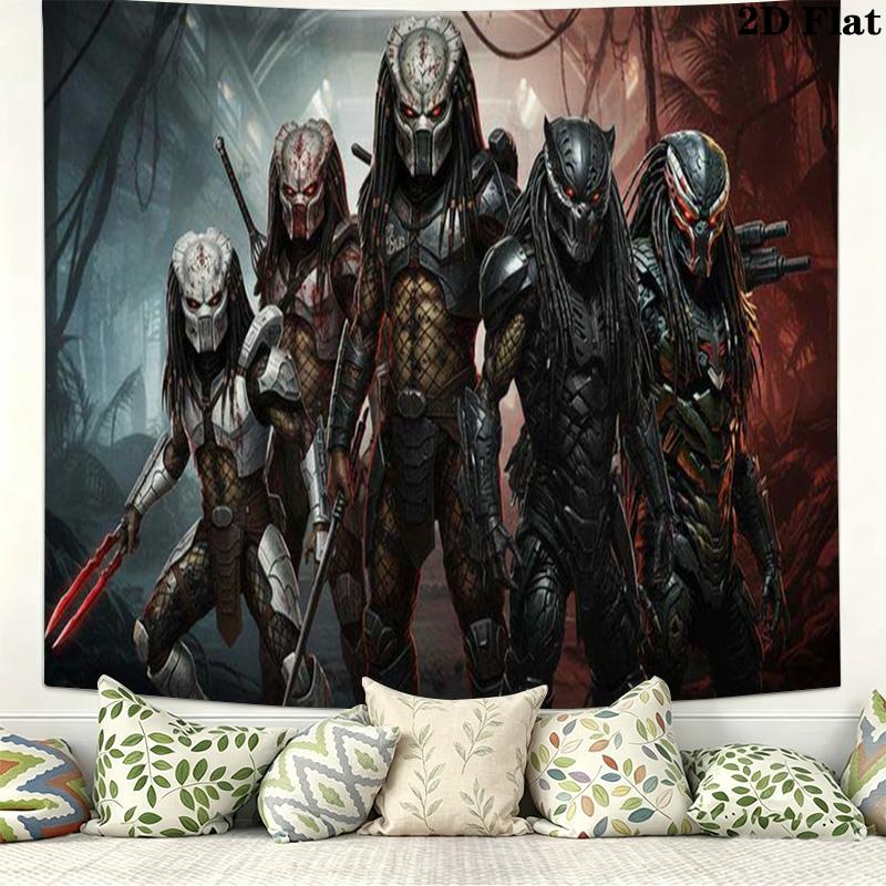Predator Wall Tapestry Aesthetic Wall Hanging Printed Fabric Blanket Decorative Tapestries for Bedroom Living Room Home Decor