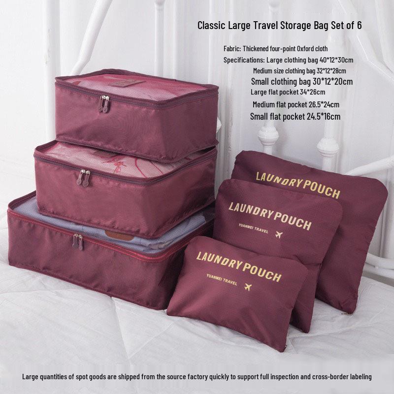 Six-Piece Travel Storage and Organization Bag Set