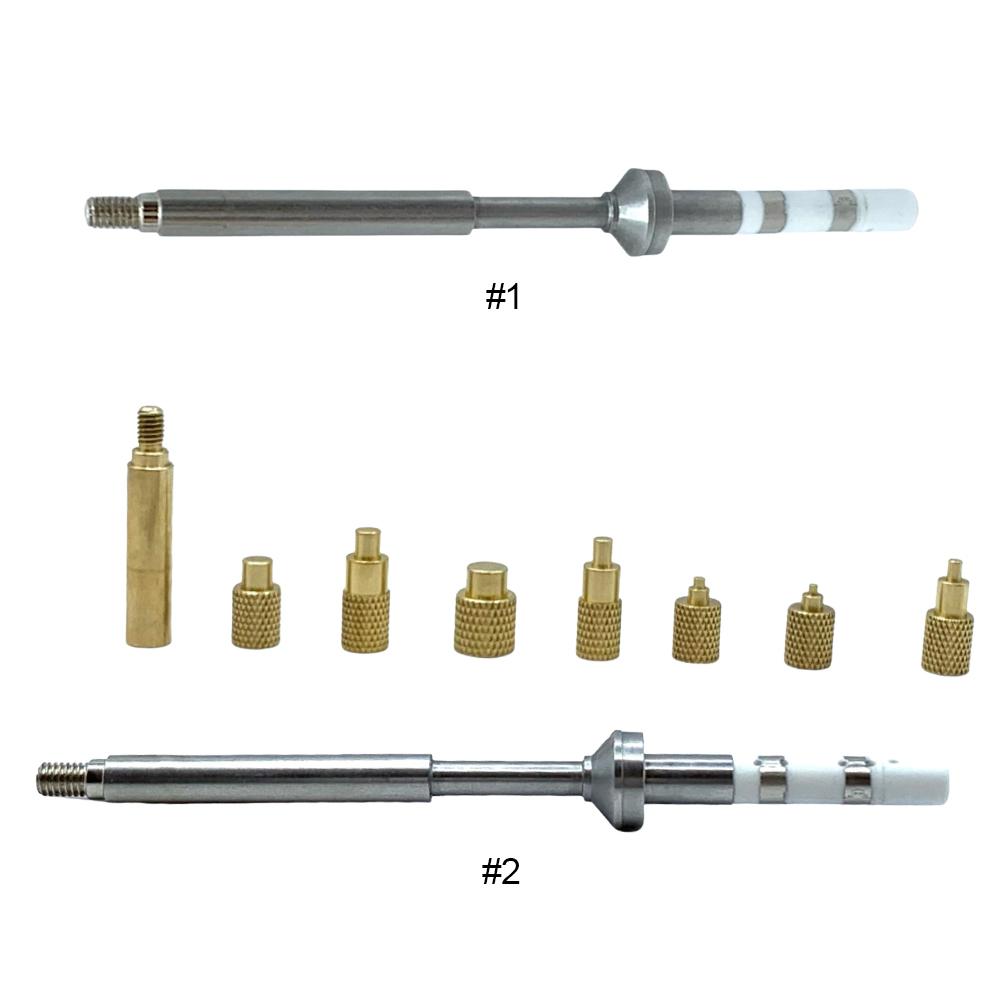 TS100 Soldering Iron Tip M2-M8 Brass Hot Melt Insert Nut Insertion Kit Insert Internal Thread Head for TS100 TS101 PTS200 PTS201
