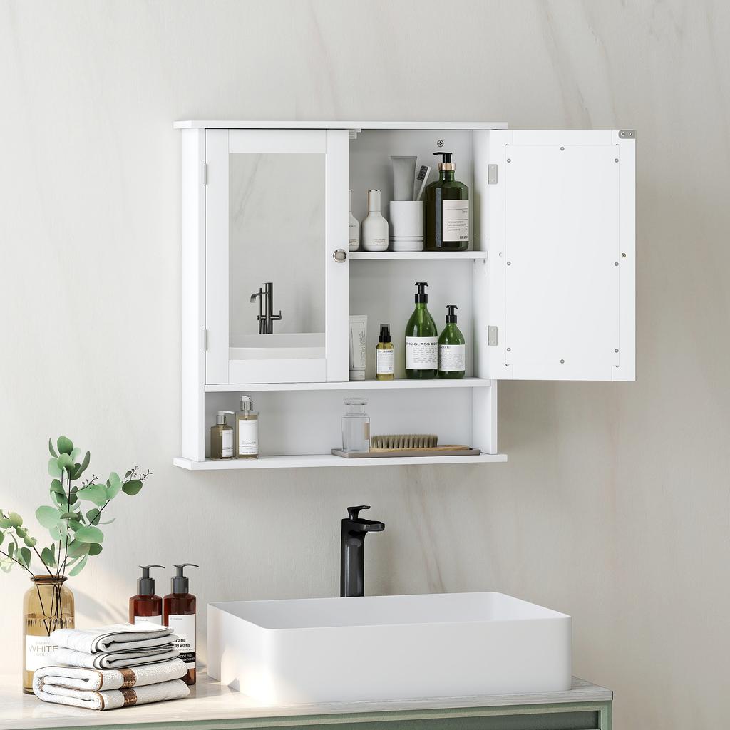 Bathroom Wall Storage Cabinet - White