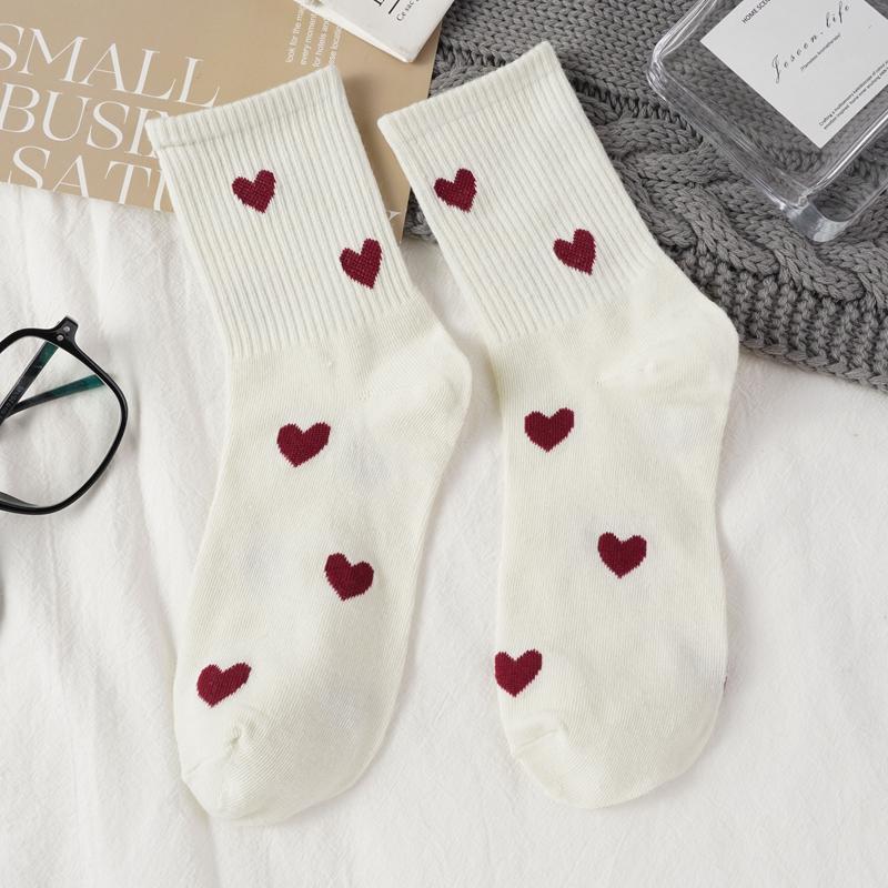 Autumn And Winter Socks Trend Grey Grey Women's Mid-Tube Socks Comfortable Breathable Warm Socks