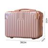 Small Suitcase, Mini Makeup Case 14-Inch Compact Case Souvenir Carry-On Storage Lockable Carry-On Cosmetic Bag