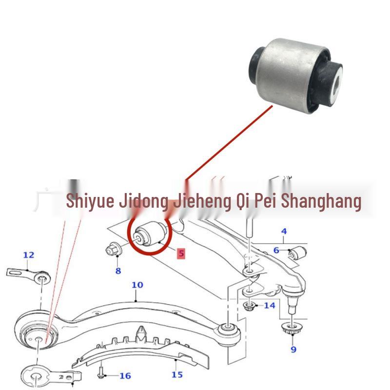 T4N7753 Lower Suspension Bushing for Jaguar XE/XFL (Straight)
