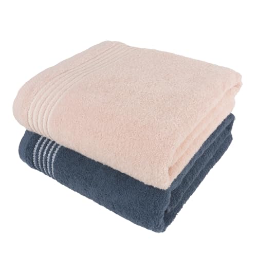 

oruTa Senshu Towel Bath Towels, Set of 2, Gentle on the Skin, Silky Touch, Quick-Drying, Made in Japan, Thin, Instant Absorbency, 73 x 133 cm, Assortm