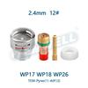 Argon-Lichtbogen Transparent Kollisionsschutz Porzellan Düse Filtersieb Netz Kit WP9/17/18/20/25/26 WIG Schweißbrenner Zubehör