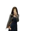 Women's Floral Print Spaghetti Strap Dress & Cardigan Set - Summer 2026 Style, Waist-Cinching Long Dress, Thin Outerwear Two-Piece.