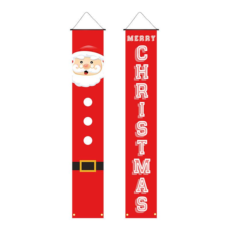 Christmas Nutcracker Couplets Door Curtain Flags | Festive Porch Decor