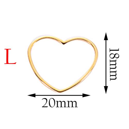 20pcs 3 Size Gold Stainless Steel Charm Pendant Open Bezels Hollow Pressed Resin Frame Mold Bezel DIY Jewelry Making Accessories