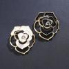 High-end Fashion Hollow Camellia Brooch Niche Design Light Luxury Versatile Blazer Pin with Accessories