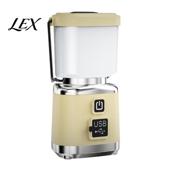 Portable LED Lantern Camping Light with 4 Lighting Modes, USB-C Rechargeable Tent High Lumen Lamp, Stepless Dimming for Outdoor Hiking Emergency