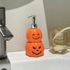 Refillable Liquid Hand Soap Container Pump Style Pumpkin Press Bath Bottle  Halloween
