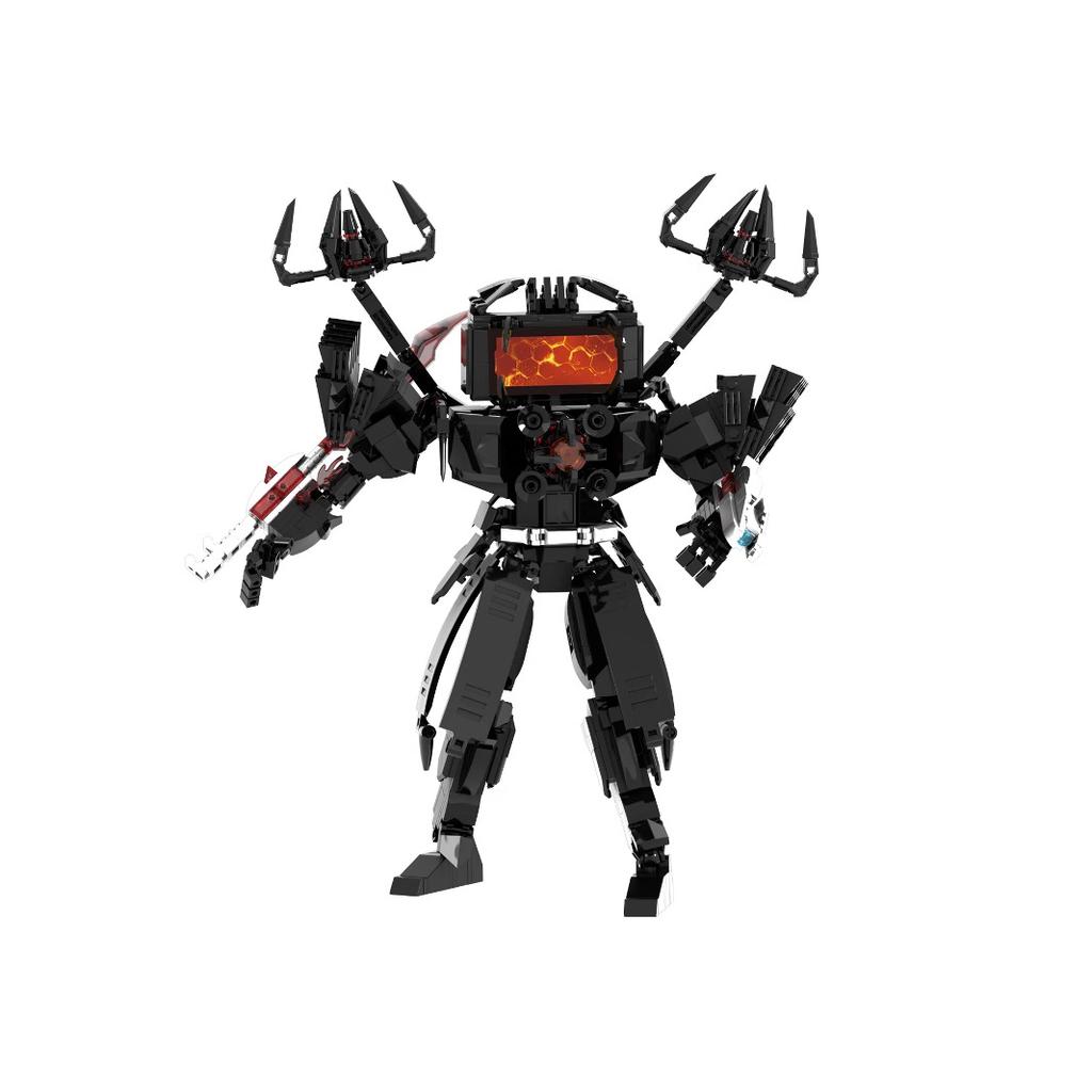 Monitor Person, Toilet Man, Surrounding Toys, Parasitic Titan TV Man, Building Block Model