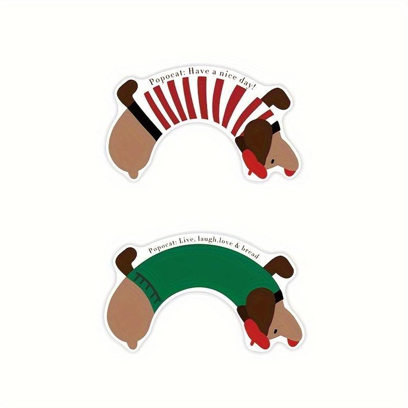 1pc Cute Dachshund Bath Mat, Soft Diatomite, Non-Slip & Absorbent Oval Rug for Bathroom