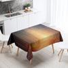 Creative Plant Love Printing Tablecloth Scenic  Camping  Antifouling Waterproof Table Home Decoration