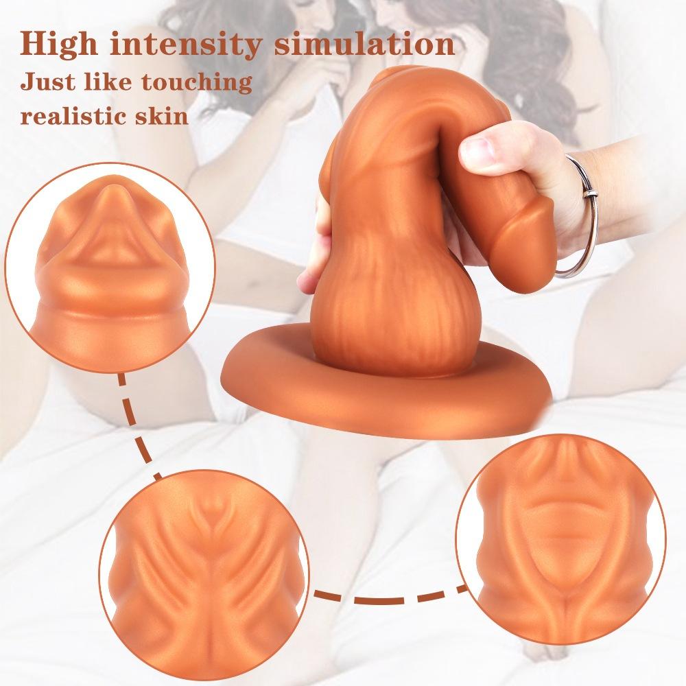 Women's Bedroom Commonly Used Dildo Liquid Silicone Anal Plug Penis SM Erotic Sex Products