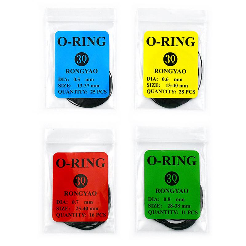 Watch Back Case Rubber Waterproof O-Ring Gasket Thickness 0.5mm/0.6mm O-Ring Seal Gasket Oil Watchmaker's Repair Care Tools