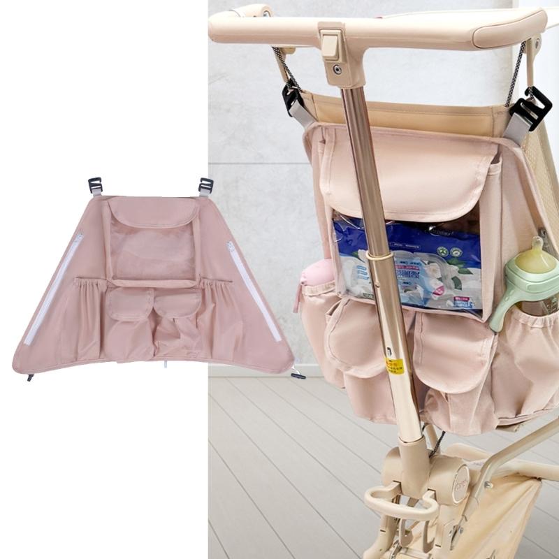 Baby Carriage Storage Accessory Spacious Waterproof Design Organiser Bag Easy To Clean Hanging Utility