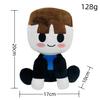 Cute Cartoon Girl Plush Doll With Black Hat And Yellow Decor Kids Gift Home Room Ornament