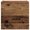 5 piece wall mounted TV cabinet set rustic wood look engineered wood