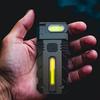 1000mAh Battery Magnetic LED Flashlight 180 Degree Rotating Head USB Rechargeable EDC Pocket Torch Waterproof Design