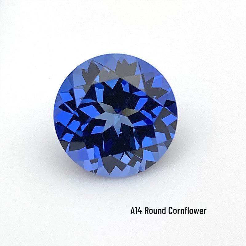Cornflower Blue Sapphire Round 3–12mm Jewelry Stone 5mm Round / ~0.7ct