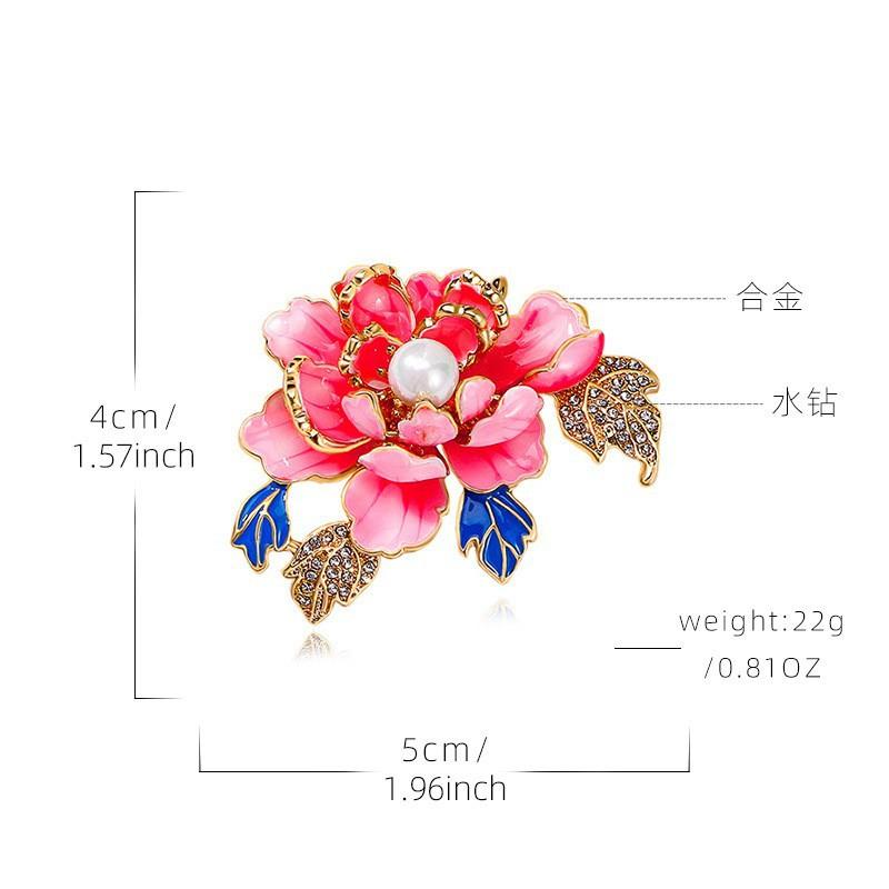 Flower brooch autumn and winter fashion brooch niche high-end design sense pin temperament accessories