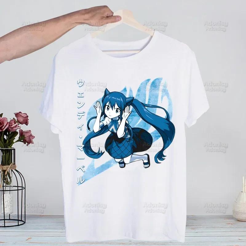 Anime Fairy Tail Natsu Dragneel Lucy T-shirts Summer Men/Women Hip Hop Funny Tshirt Streetwear t shirt Short Sleeve Tee Top