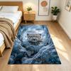 Snow Leopard In Ice Cave Non-Slip Home Carpet Design for Office Decor Living Room Gift