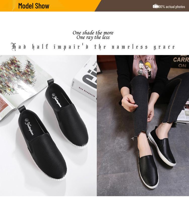 Mocassini bianchi versatili slip-on da donna – Scarpe casual basse da sera per l'autunno 2025