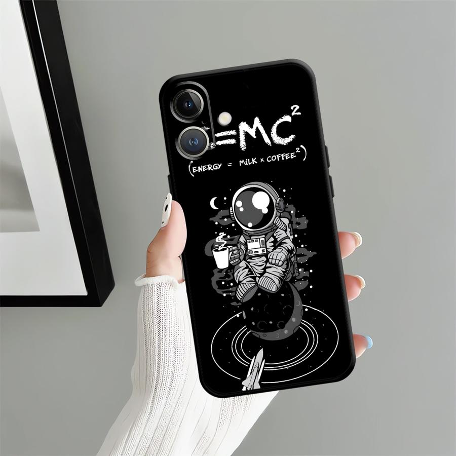 Case for Apple iPhone 17 Pro Max 11 XR XS MAX 12 14 16 15 Pro 7 8 Air 13 Funda Phone Cover Cartoon Astronaut