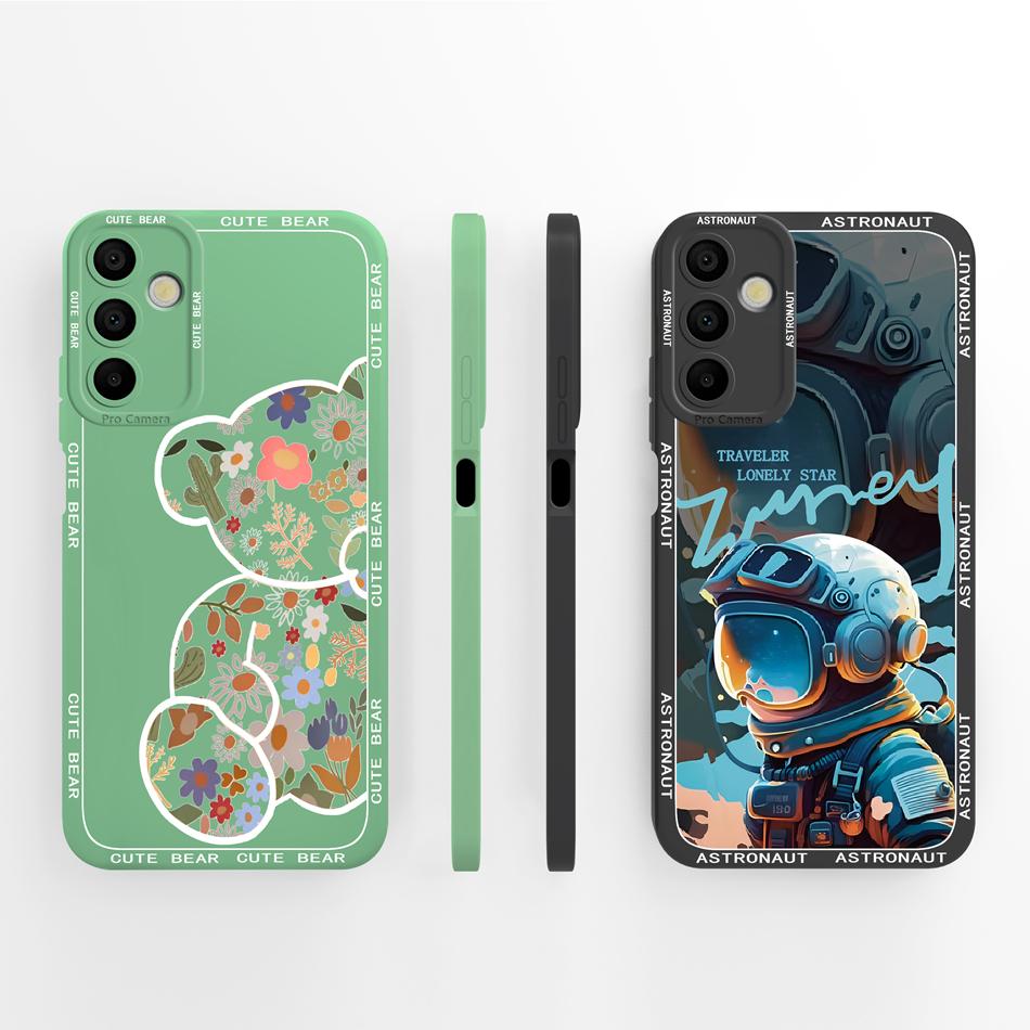 Case For Samsung A15 A 15 Cute Panda Soft Cover For Galaxy A15 Phone Cases Anti Drop Liquid Silicone High Quality Back Protector
