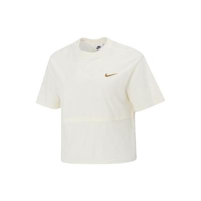 Casual Sport Training Straight-Cut Short Sleeve T-Shirt Women Tops White FQ7009-110