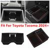 Car Central Control Armrest Storage Box Organizer Stowing Tidying Holder Tray Interior Accessories For Toyota Tacoma 2024 2025
