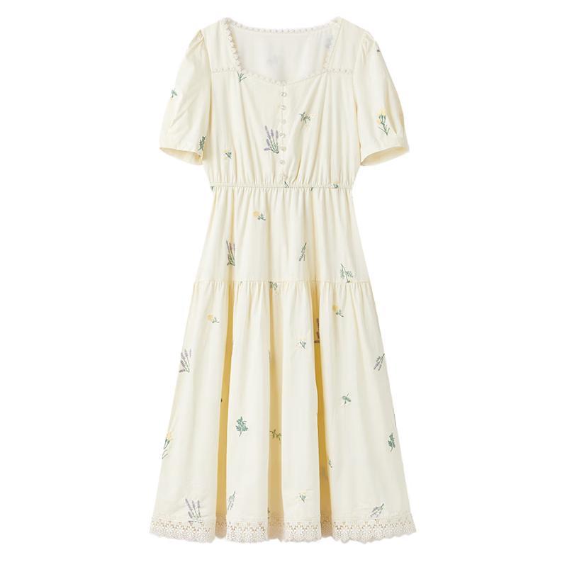 

Lace Collar Commuter Dress S